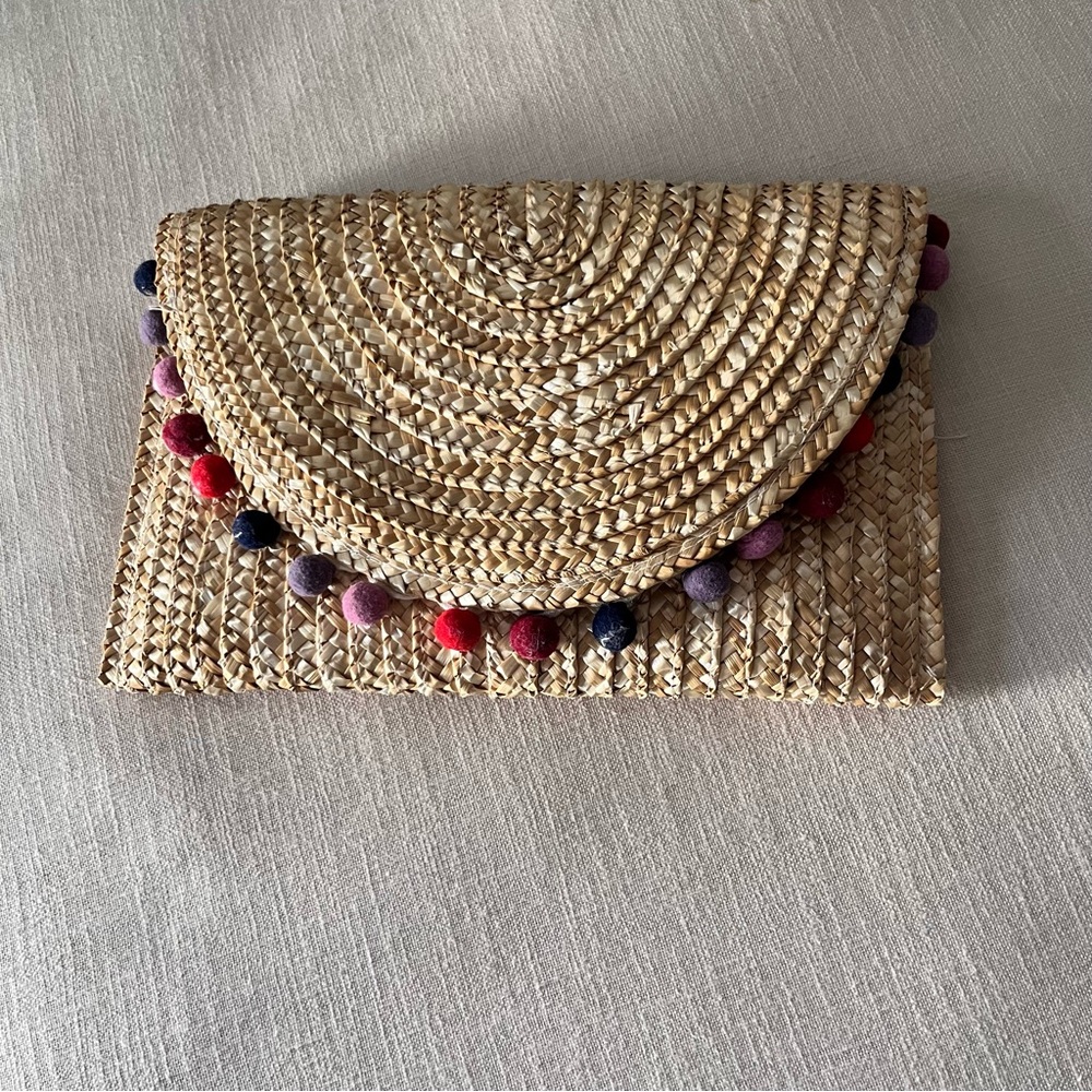 LOFT Pom Pom clutch